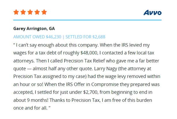 Precision Tax Relief review ga